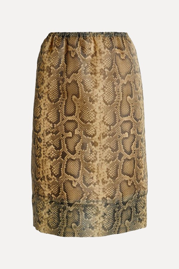 Desio Snakeskin Mini Skirt from Sportmax