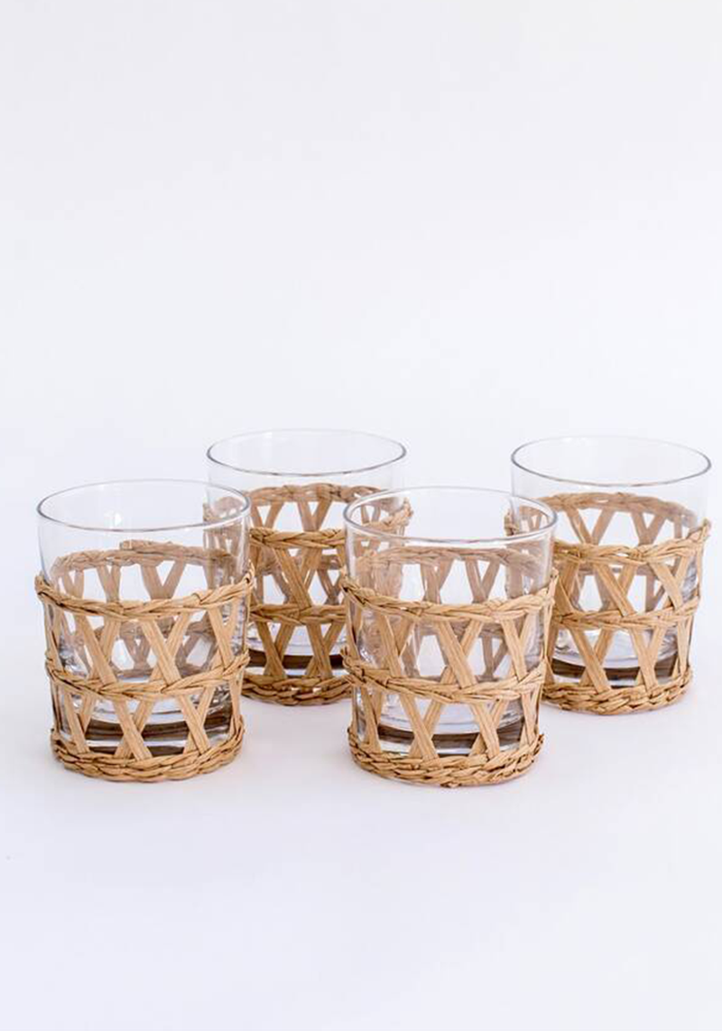 Leilani Rattan Weave Set Of Four from Duchess & Butler