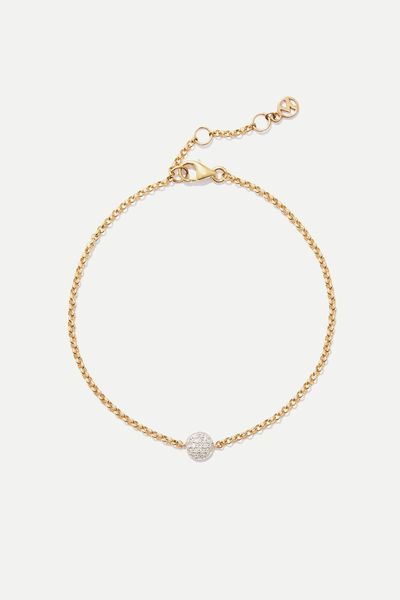 Pavé Diamond Round Bracelet