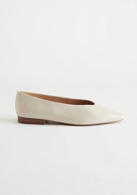 Pointed Leather Ballerina Flats from & Other Stories