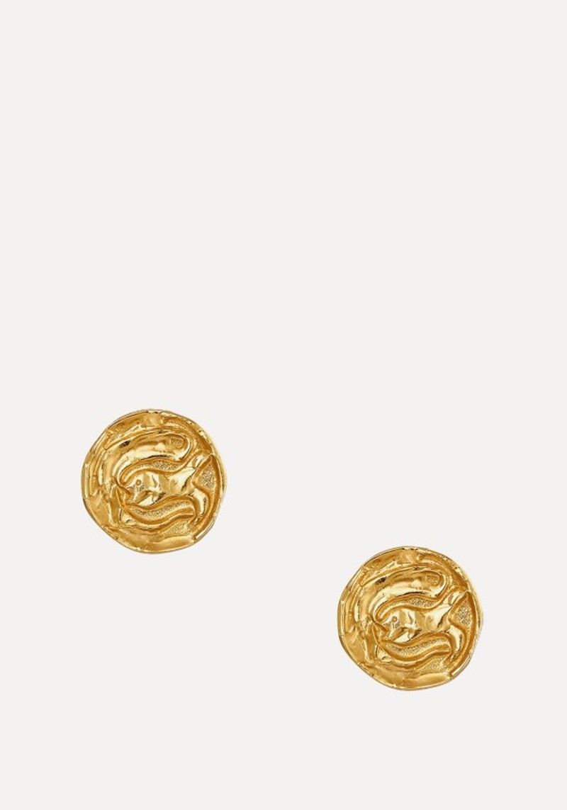 The Gone Fishing Medallion Earrings 