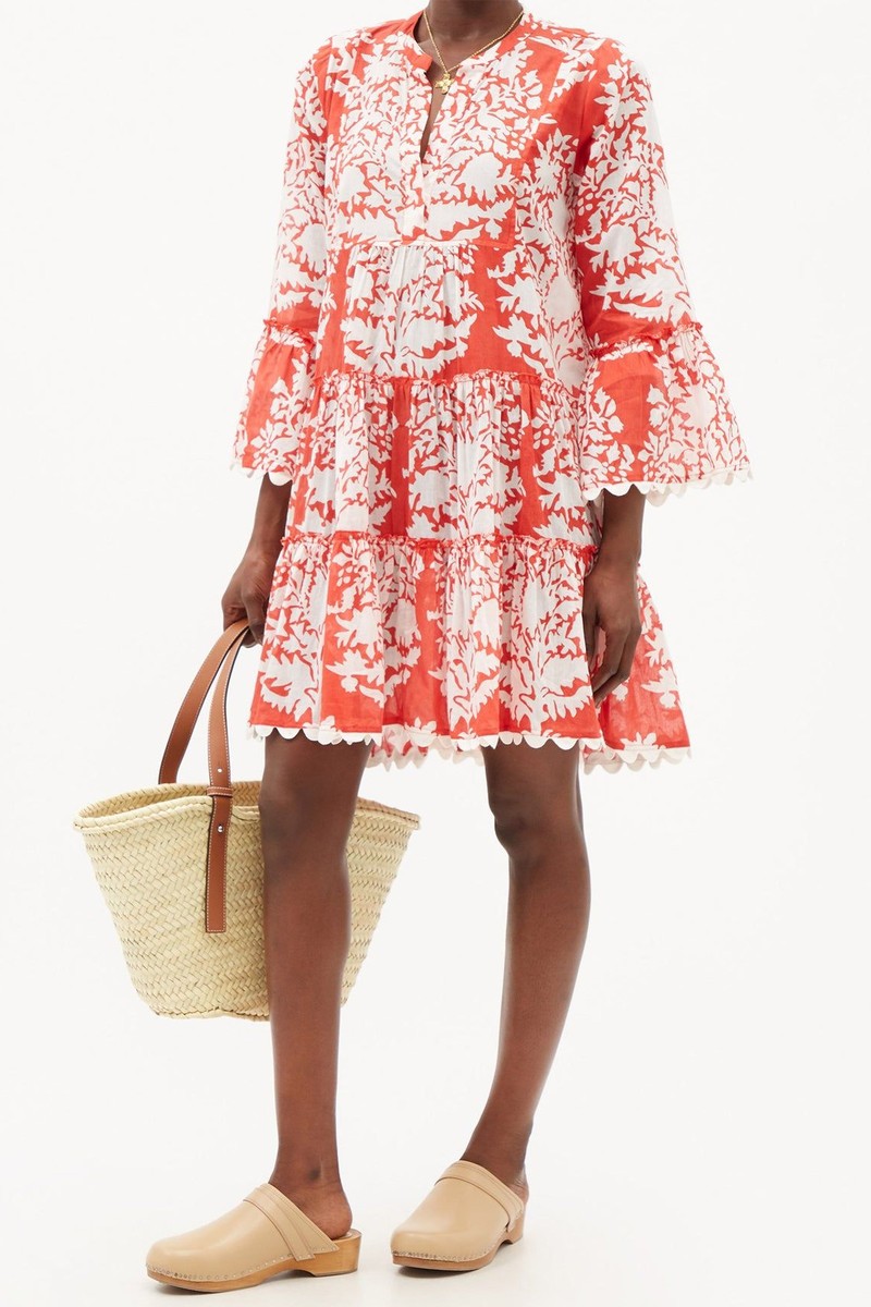 Palladio Block-Print Cotton Dress from Juliet Dunn