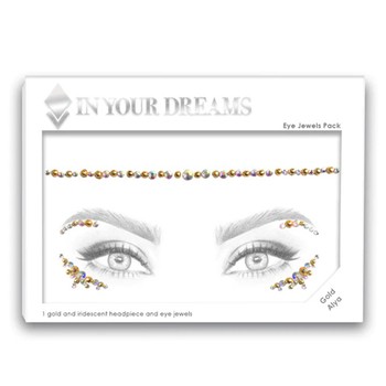 Gold Alya All In One Face Jewels from In Your Dreams