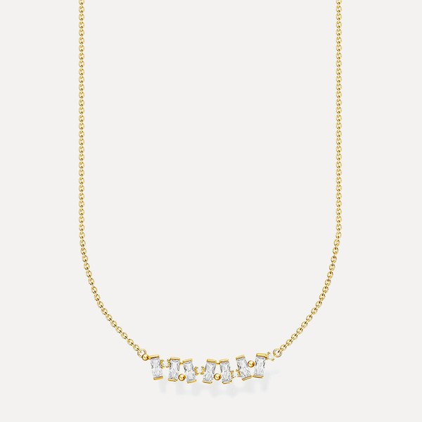 Zirconia Baguette Necklace