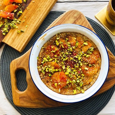 Blood Orange Baked Oats