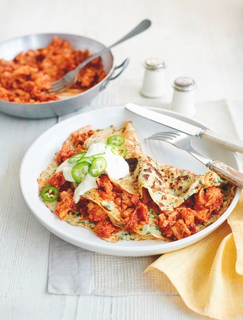 Chorizo & Pulled Pork Pancakes