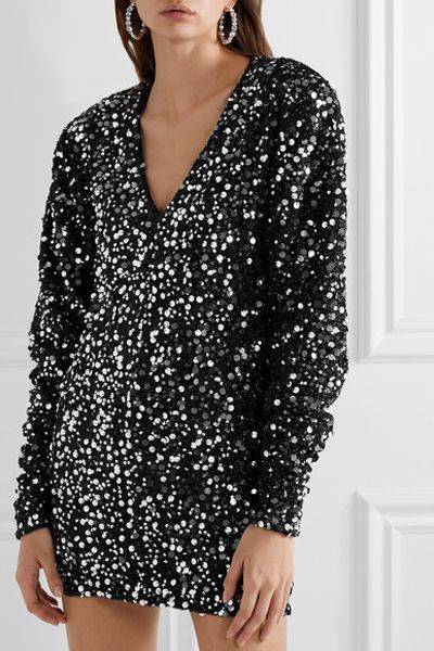 Embellished Stretch-Jersey Mini Dress from Rotate Birger Christensen