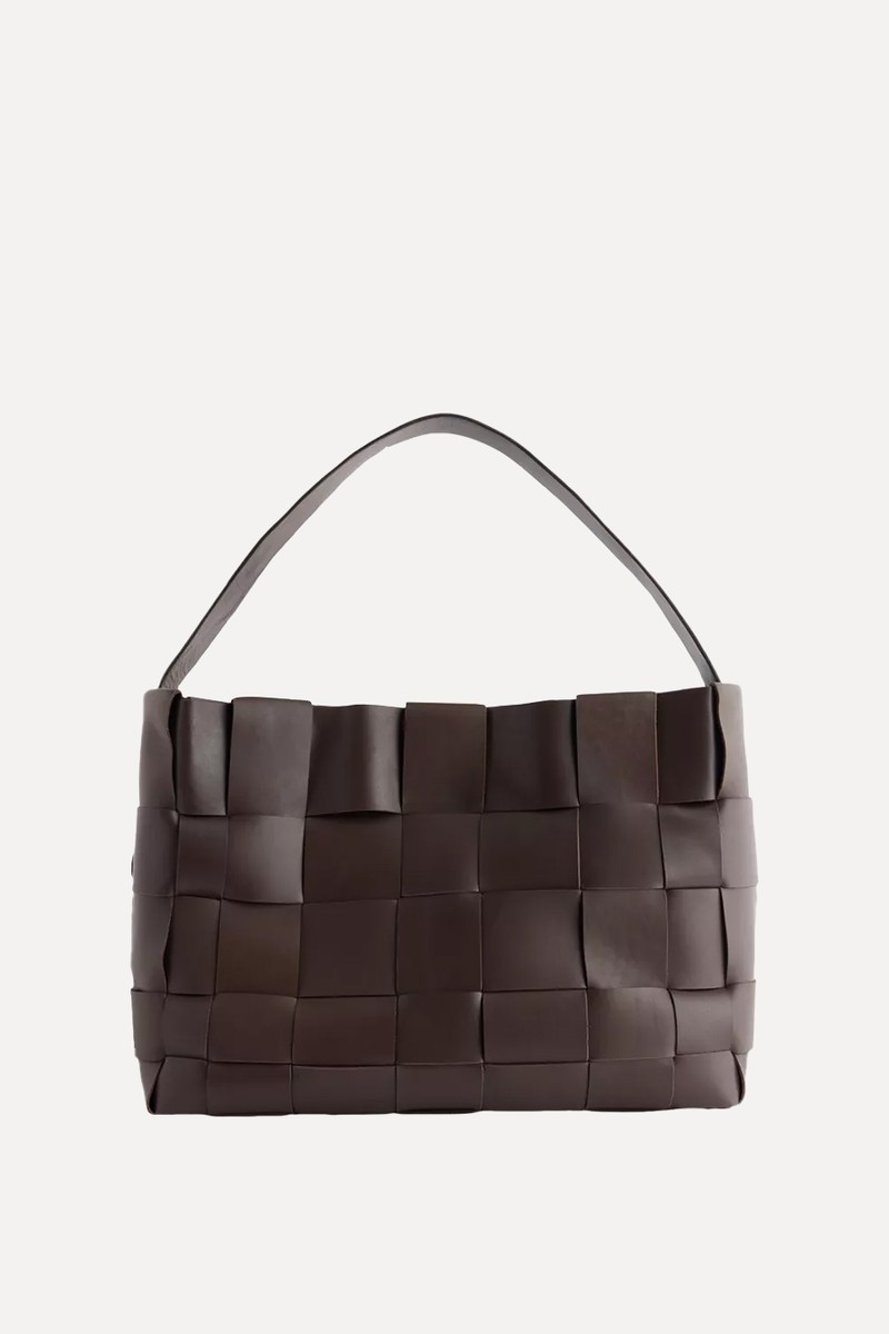Woven Large Leather Tote from St. Agni