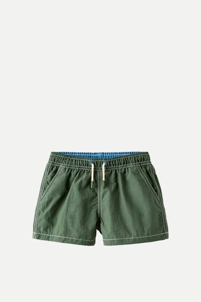  Topstitched Swim Shorts from Zara