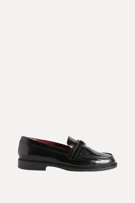 Black Leather Loafers from Claudie Pierlot