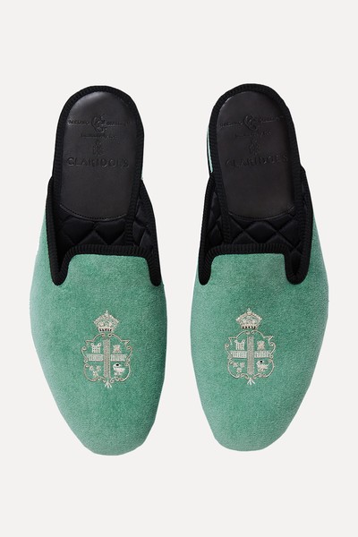 Hand-Embroidered Slippers from Claridge’s