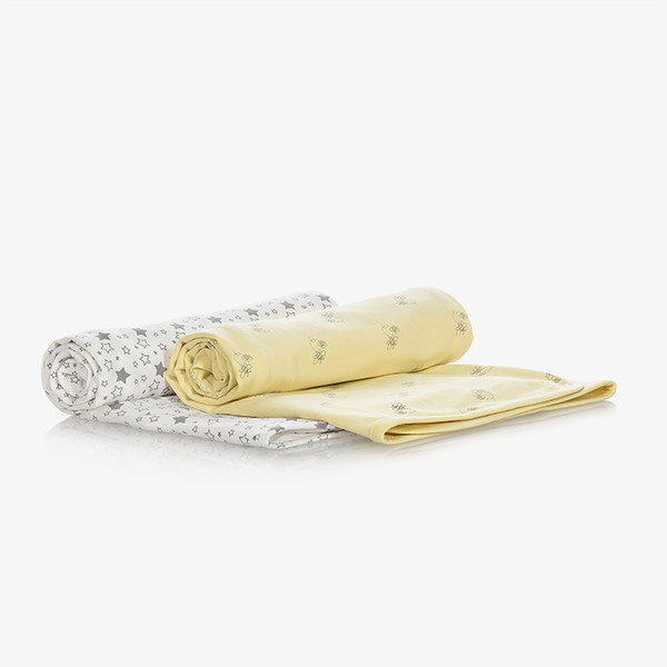 Yellow & Grey Blankets (2 Pack)