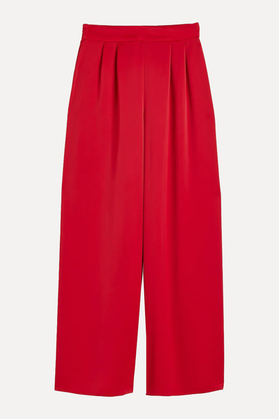 Wide Satin Trousers from H&M