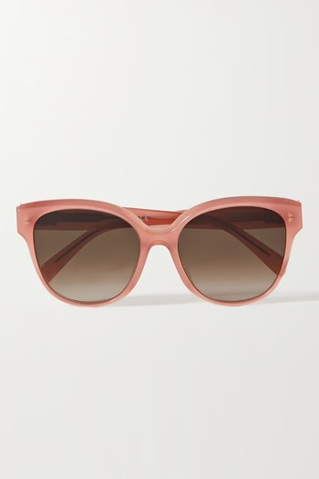 Triomphe Oversized Cat-Eye Acetate Sunglasses from Celine