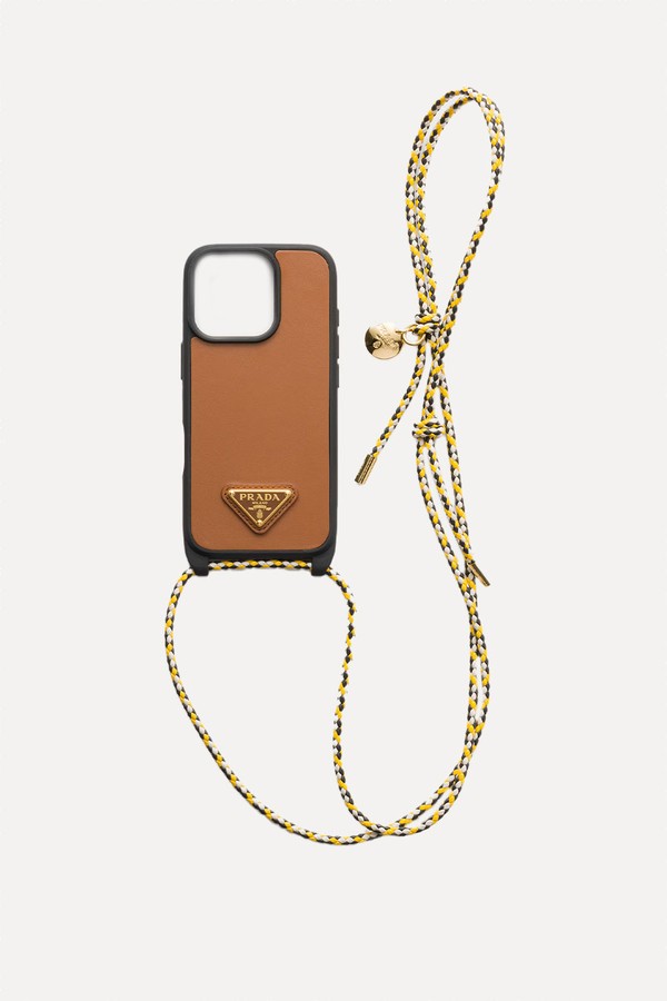 Leather case for iPhone 16 Pro Max from Prada