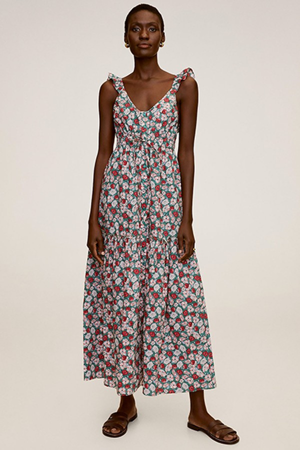 Floral Print Long Dress