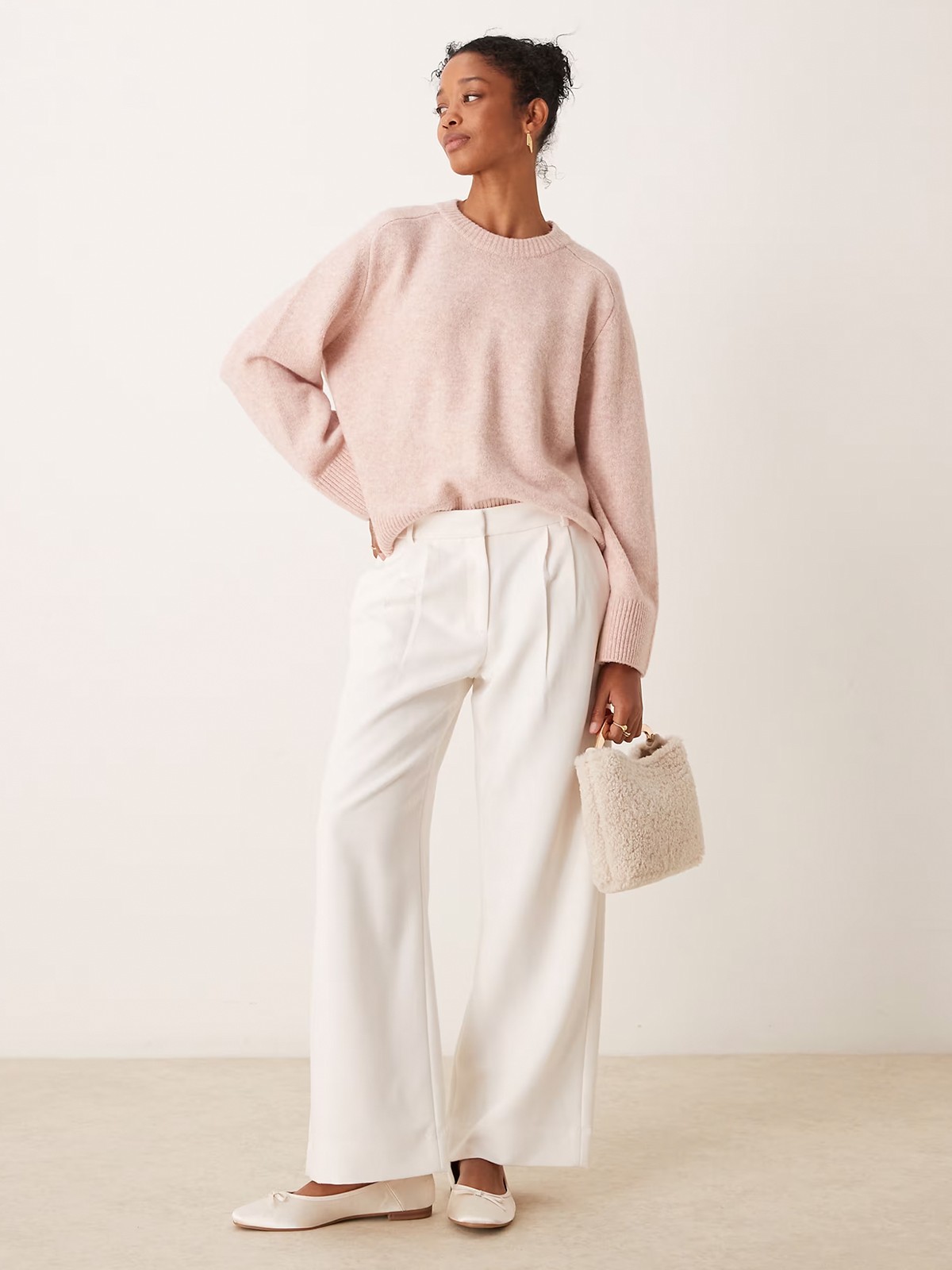 Wide Leg Tailored Trousers from Abercrombie & Fitch