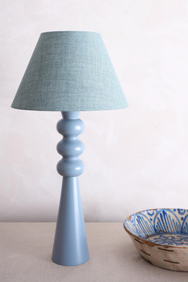 'Thistle' Turned Wood Table Lamp  from Tallboy Interiors