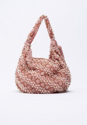 Beaded Shoulder Bag from Zara