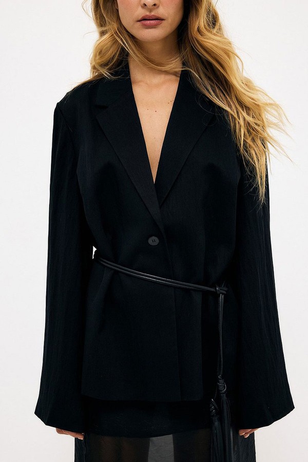 Relaxed Lyocell Blend Blazer