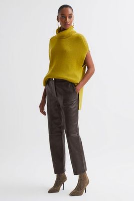 Florere Tapered Leather Trousers