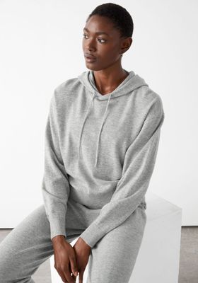 Oversized Wool Knit Hoodie from & Other Stories
