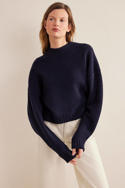 Brushed Wool Cropped Jumper  from Boden 