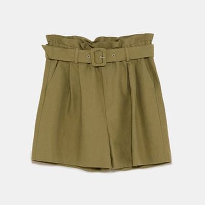 Bermuda Shorts with Belt from Zara