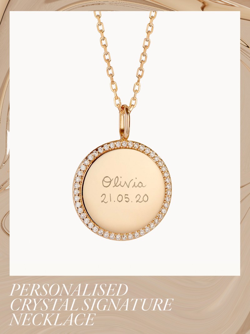 Personalised Crystal Signature Necklace