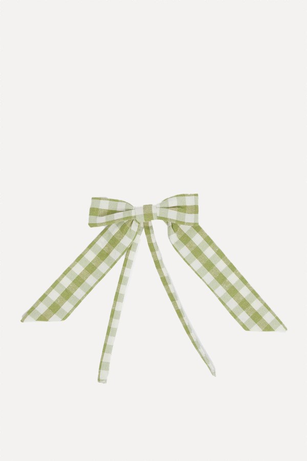 Set Of 4 Large-Scale Gingham Napkin Bows from Maison Margaux