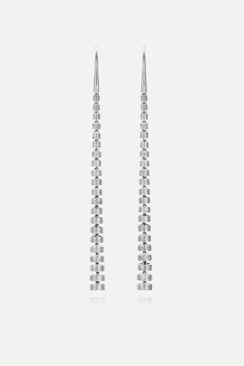 Tutamen Stack Drop Earrings Silver