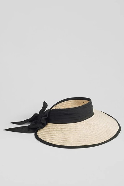 Rosemary Natural Raffia Wide Brim Visor from LK Bennett