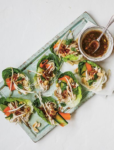 Healthy Chicken Leaf Cups