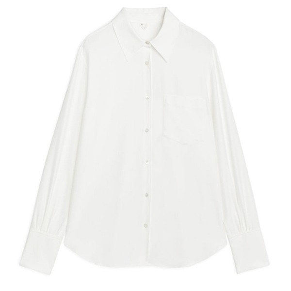 Silk Straight-Cut Blouse from Arket