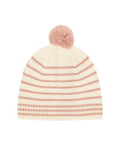 Striped Wool And Cashmere Beanie from Emile Et Ida