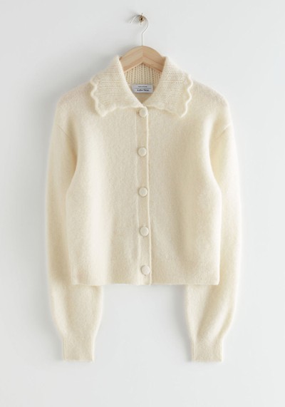 Statement Collar Knit Cardigan from & Other Stories