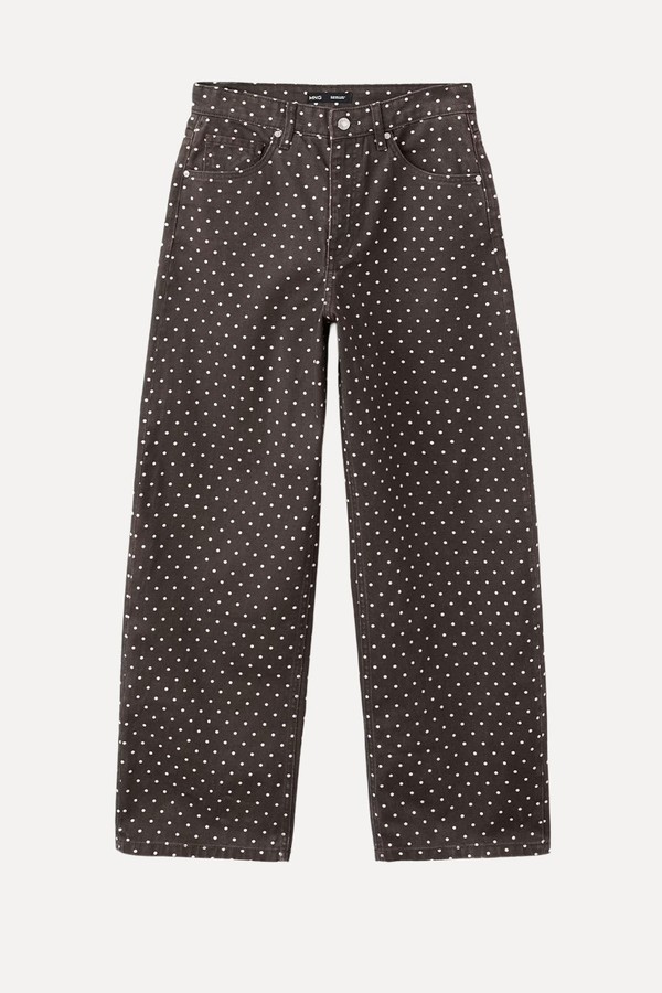 Polka Dot Balloon Jeans from Mango