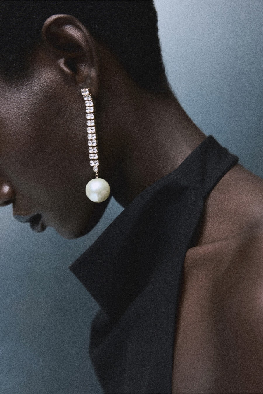 Combined Pearl Drop Earrings from Mango