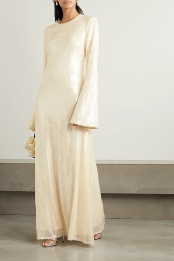 Kaisa Sequined Stretch Recycled-Jersey Maxi Dress, £400 | Rotate Birger Christensen 