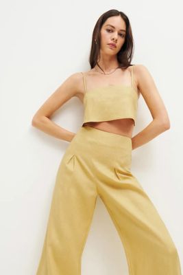 Cleo Cropped Linen Top, £78 | Reformation