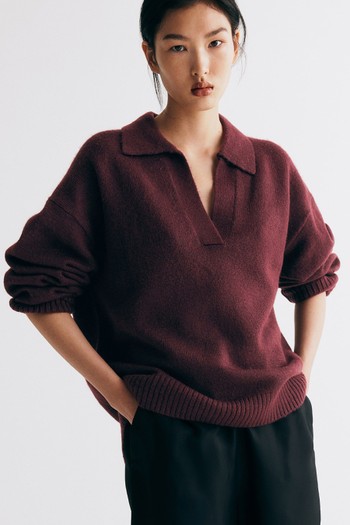 Fine-Knit Collared Jumper from H&M