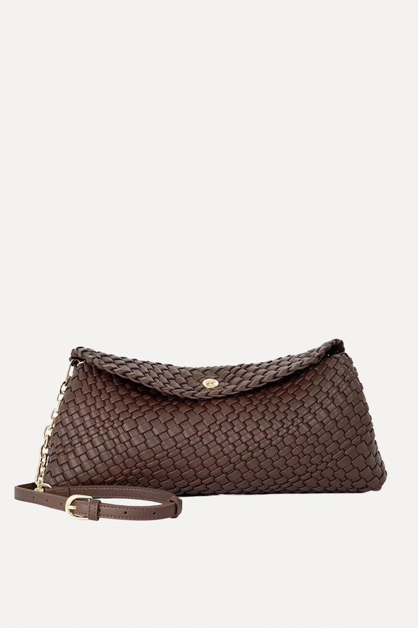 Woven Clutch With Cross Body Strap from Dune London