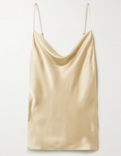 Gemma Draped Silk-Satin Camisole, £310 | Nili Lotan