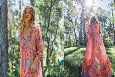 Watercolor Wishes Maxi Dress, £268