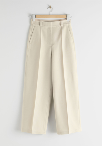 Wide Press Crease Trousers