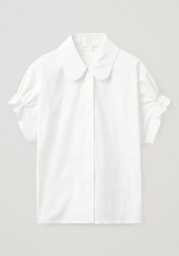 Smocked Short-Sleeve Shirt from Cos