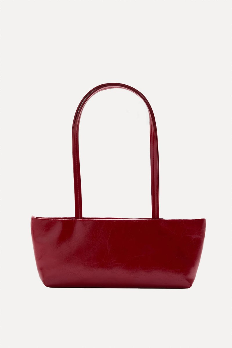 Faux Leather Shoulder Bag