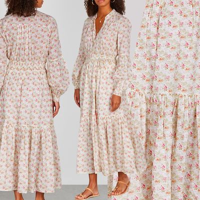 Floral-Print Slubbed Cotton Midi Dress, £250 | By Timo
