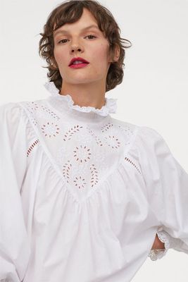 Embroidery-Detail Blouse from H&M