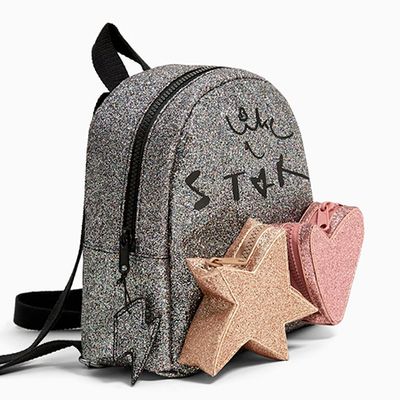 Glitter Mini Backpack from Zara